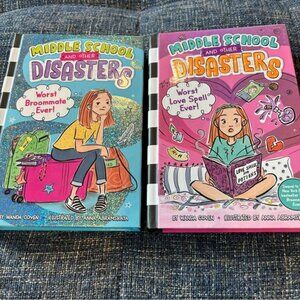 Wanda Coven Middle School and Other Disasters Series 2 Books Set Hardcover